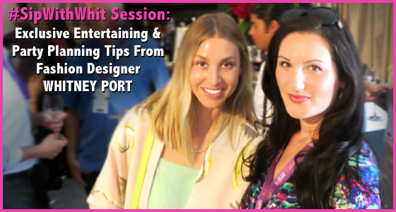 Entertaining Tips from Whitney Port and Martini Rossi