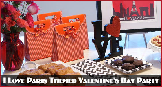 Trés Chic Entertaining Guide - I Love Paris Themed Valentine's Day Party