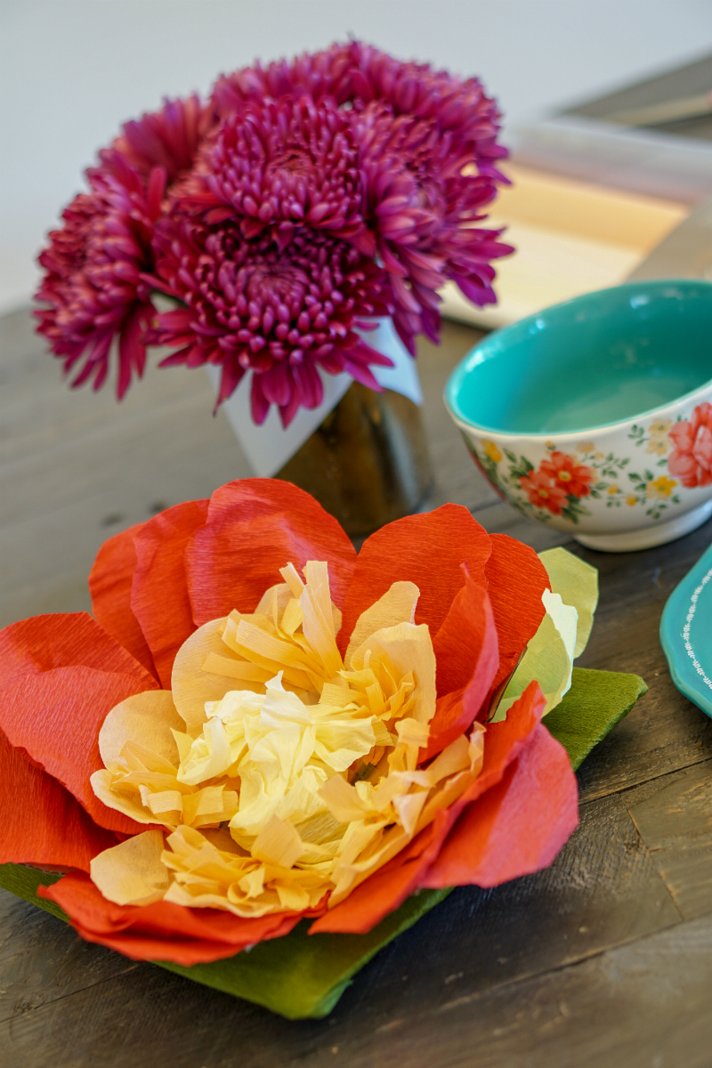 DIY Paper Flower Centerpieces for a Summer Solstice Party