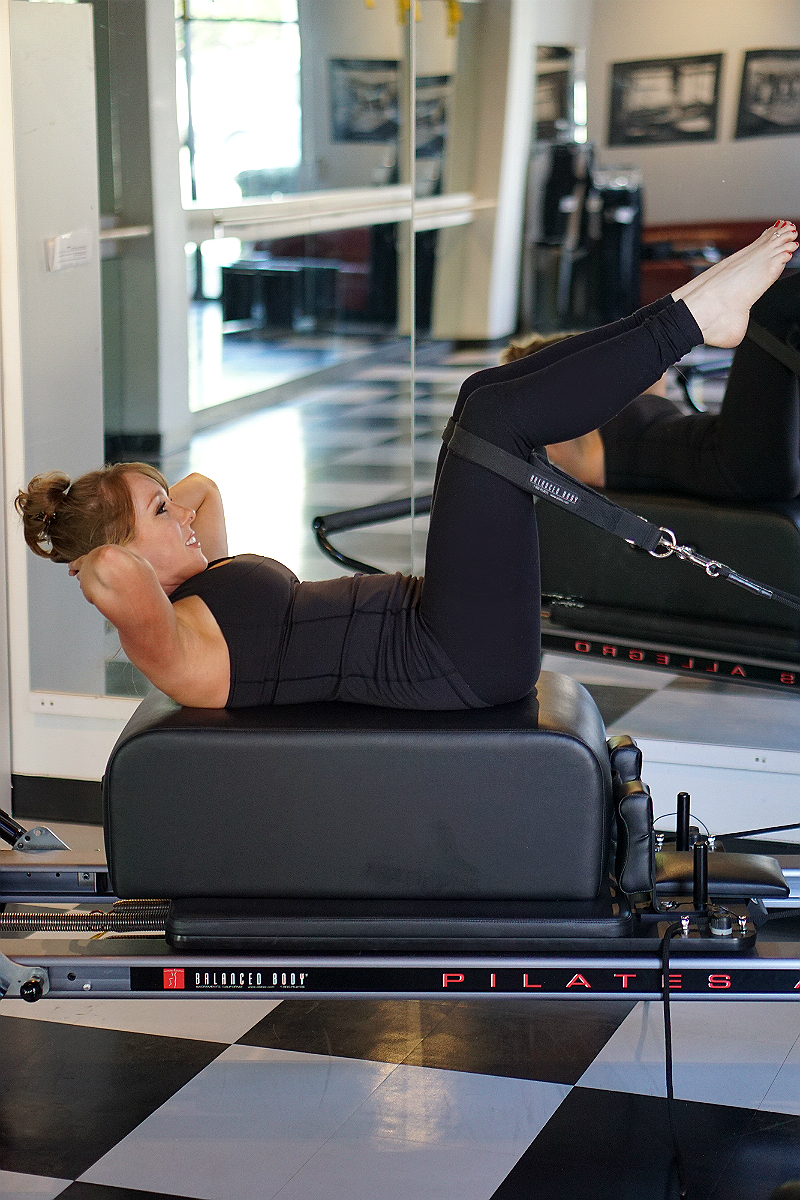 Pilates Reformer Ab Exercises - Reverse Crunches