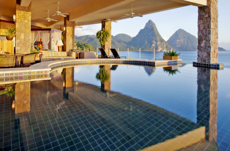 Eco-Friendly Hotels - Jade Mountain Resort